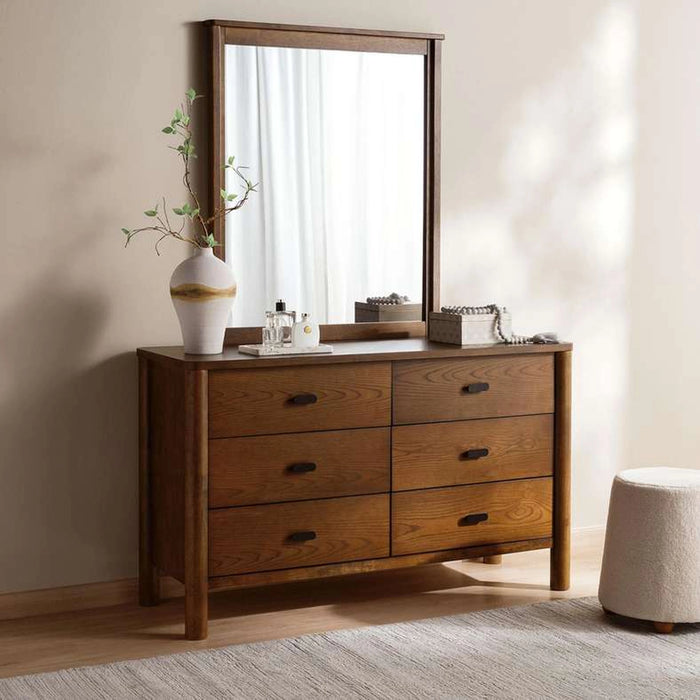 Stafford Dresser With Mirror - Brown