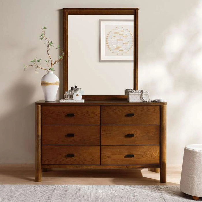 Stafford Dresser With Mirror - Brown