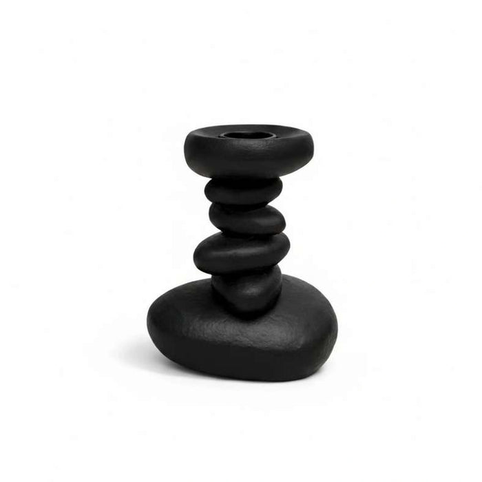 Stan Metal Taper Candle Holder 13X10X18Cm - Black
