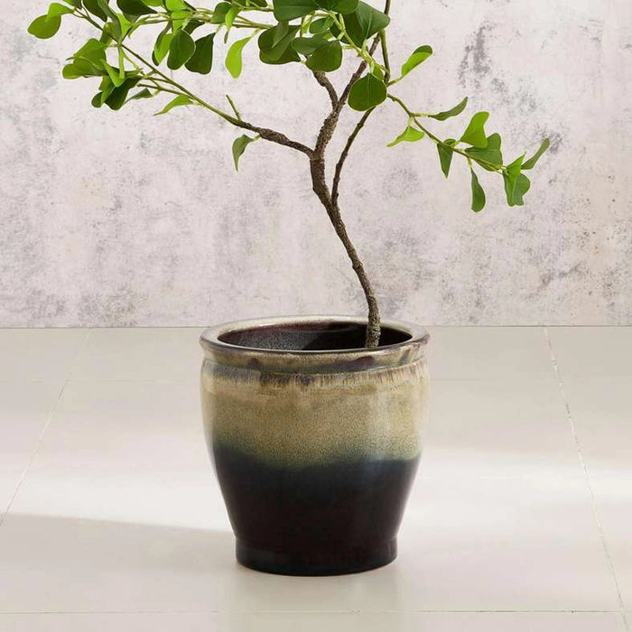 Stanely Ceramic Planter 22.5X22.5X22.5Cm - Brown