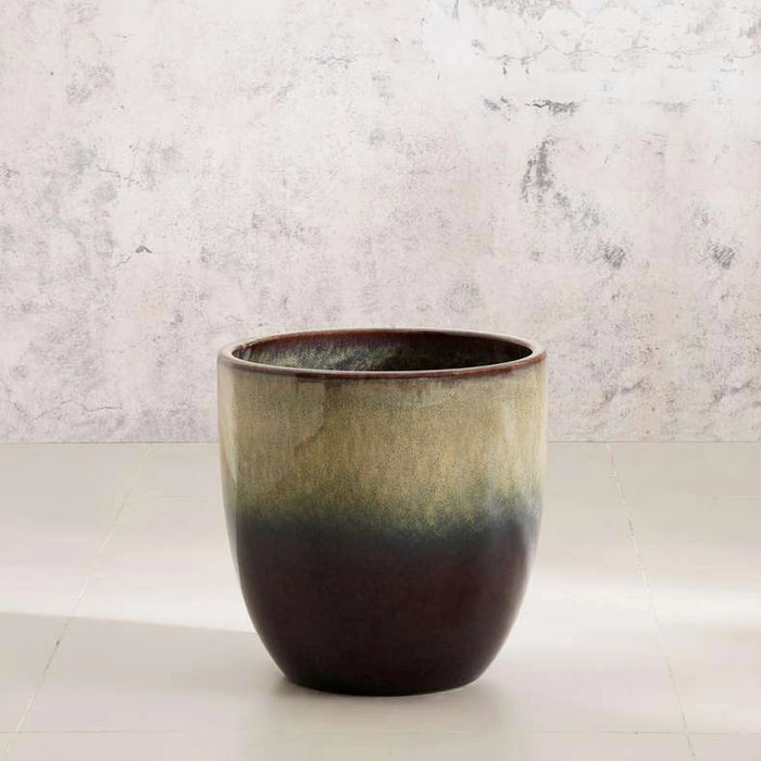 Stanely Ceramic Planter 32X32X32Cm - Brown