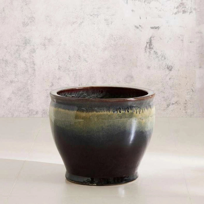 Stanely Ceramic Planter 38.5X38.5X31.5Cm - Brown
