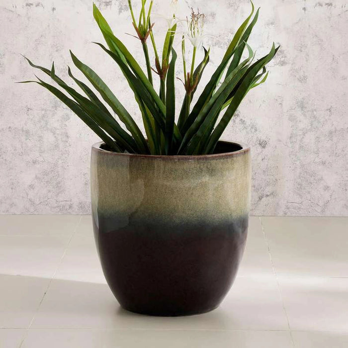 Stanely Ceramic Planter 40X40X40Cm - Brown