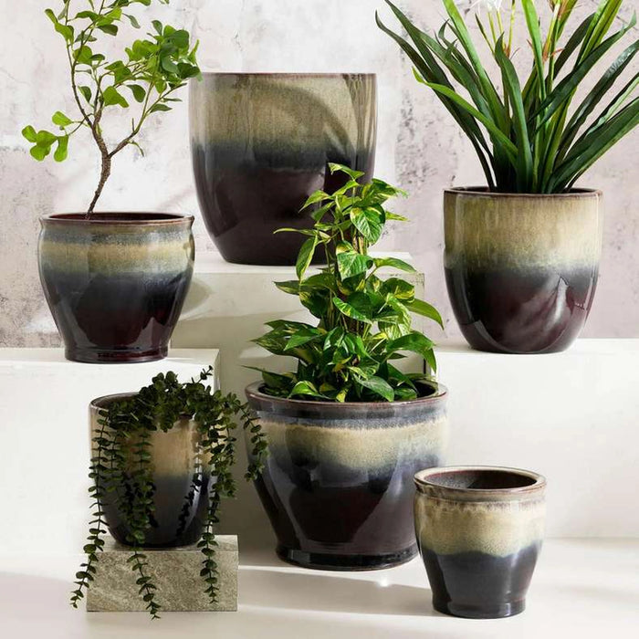 Stanely Ceramic Planter 40X40X40Cm - Brown