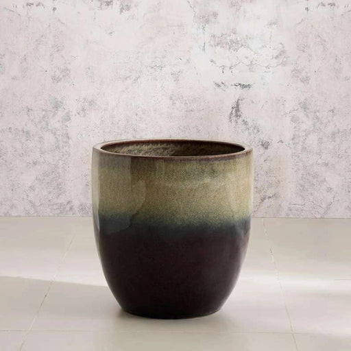 Stanely Ceramic Planter 40X40X40Cm - Brown PAN HOME