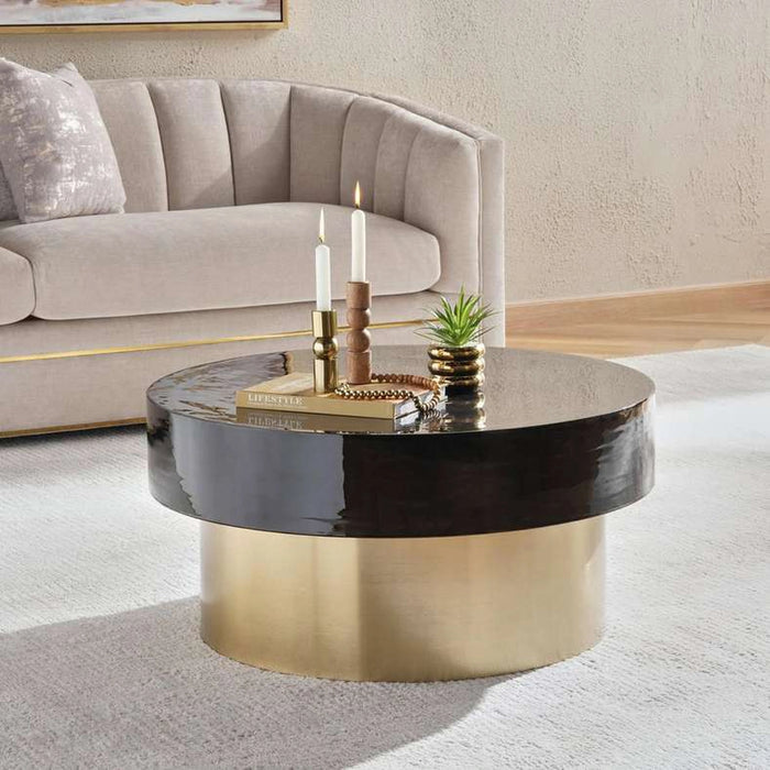 Staney Coffee Table - Black & Gold