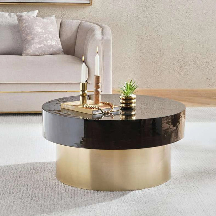 Staney Coffee Table - Black & Gold