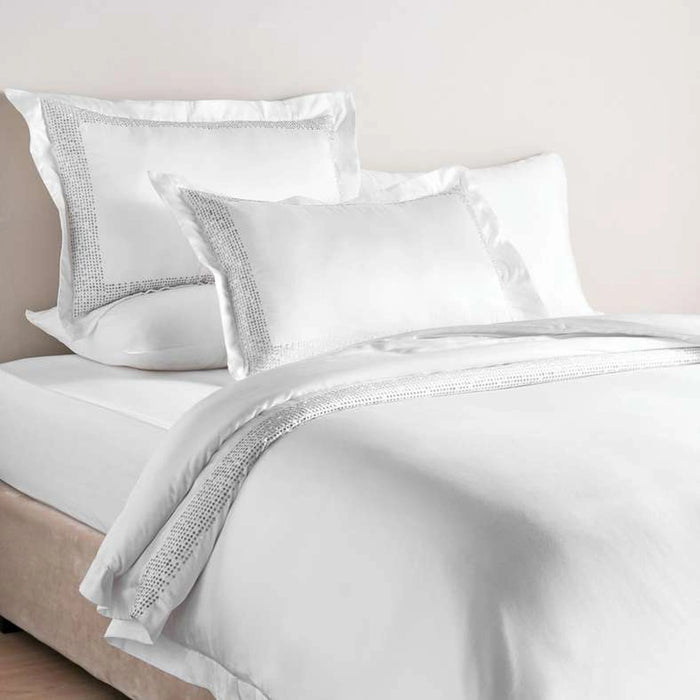 Stanford 3-Piece Embroidered Super King Duvet Cover Set 260X220Cm - Beige