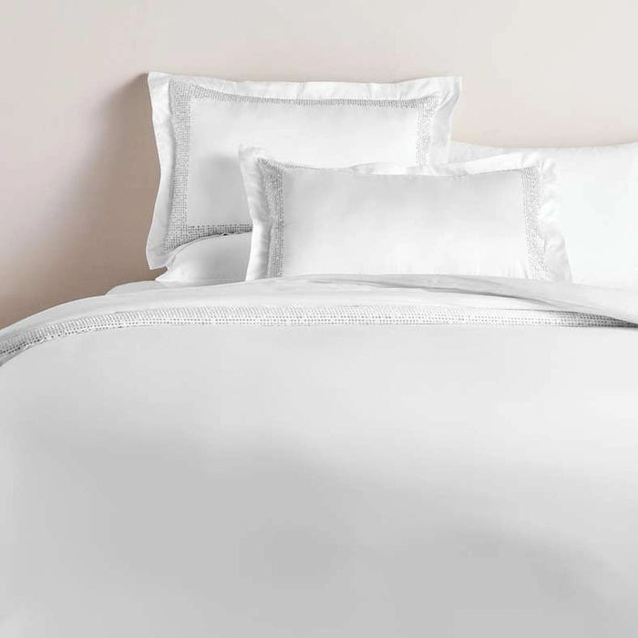 Stanford 3-Piece Embroidered Super King Duvet Cover Set 260X220Cm - Beige
