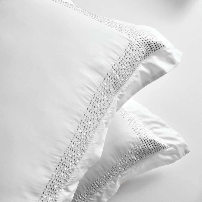 Stanford 3-Piece Embroidered Super King Duvet Cover Set 260X220Cm - Beige