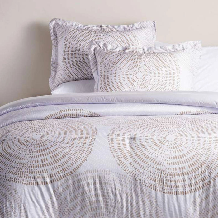 Stanford 3-Piece Tencel Printed King Comforter Set 240X260Cm - Beige