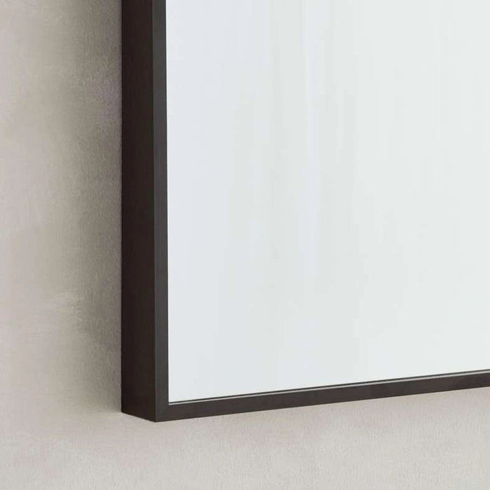 Stanley Metal Arch Wall Mirror 110X80Cm - Black