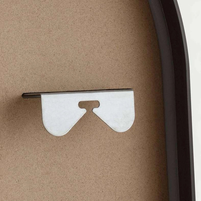 Stanley Metal Arch Wall Mirror 110X80Cm - Black