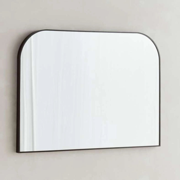 Stanley Metal Arch Wall Mirror 110X80Cm - Black