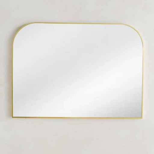 Stanley Metal Arch Wall Mirror 110X80Cm - Gold PAN HOME