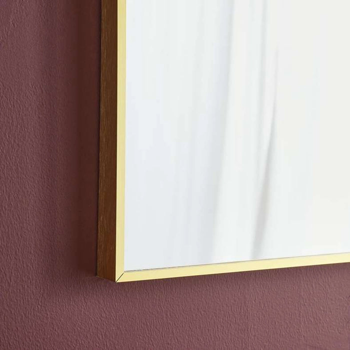 Stanley Metal Arch Wall Mirror 80X120Cm - Gold