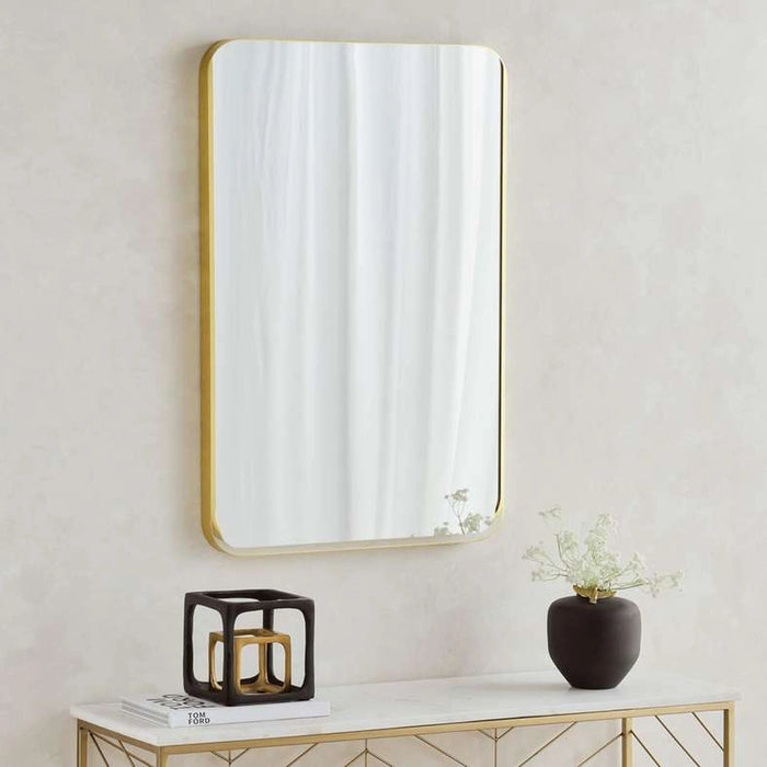 Stanley Metal Wall Mirror 60X90Cm - Gold
