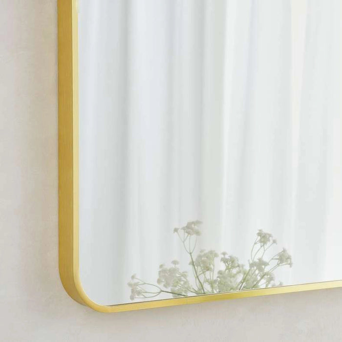 Stanley Metal Wall Mirror 60X90Cm - Gold