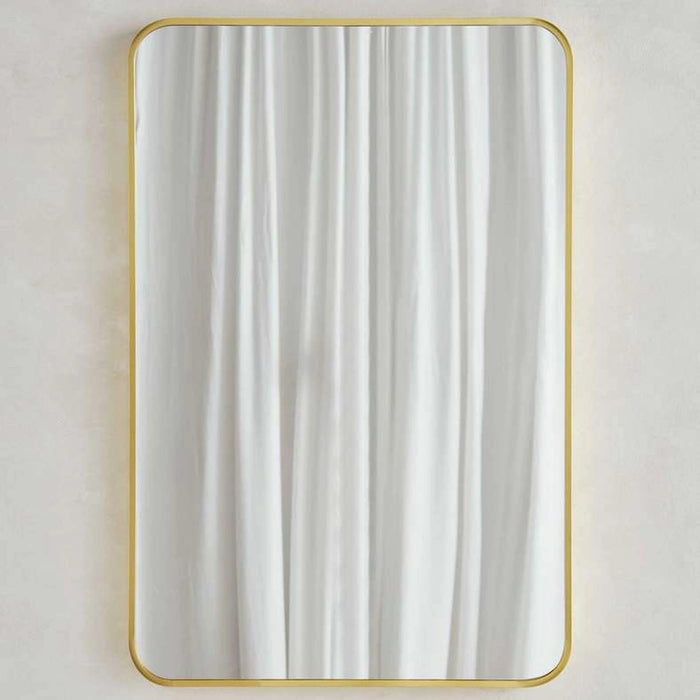 Stanley Metal Wall Mirror 60X90Cm - Gold