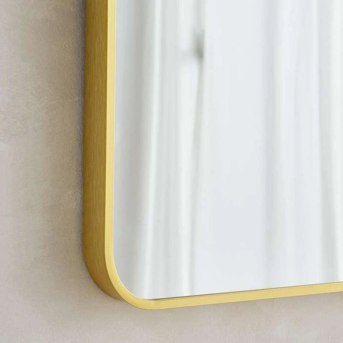 Stanley Metal Wall Mirror 80X120Cm - Gold