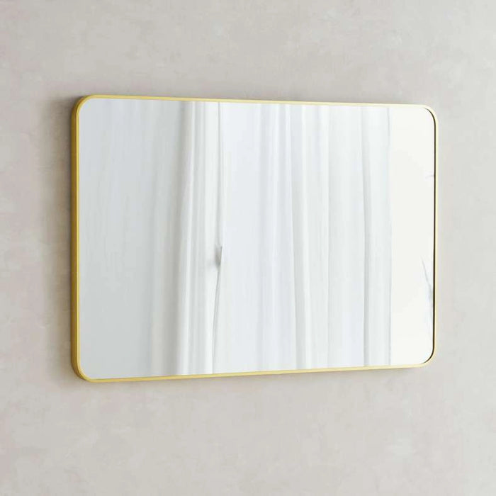 Stanley Metal Wall Mirror 80X120Cm - Gold