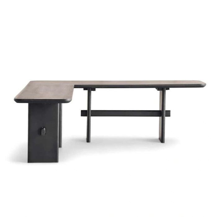 Stanton Sofa Corner End Table Large Wood - Black