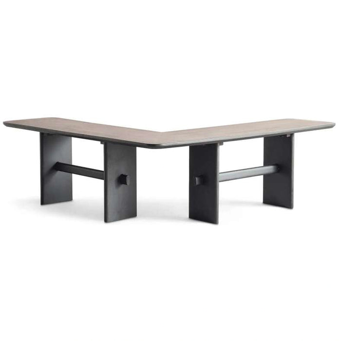 Stanton Sofa Corner End Table Large Wood - Black