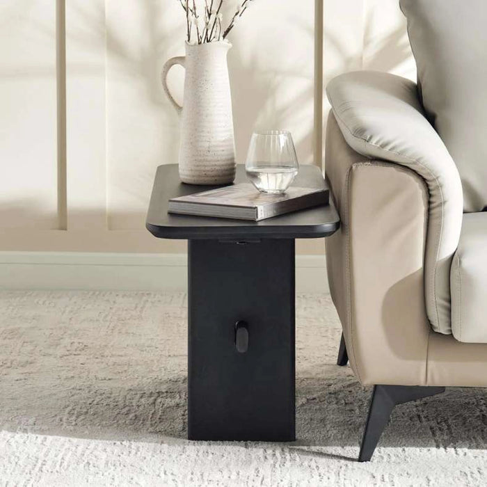 Stanton Sofa Corner End Table Wood - Black