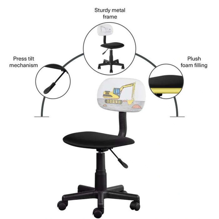 Star Kids Chair - Black