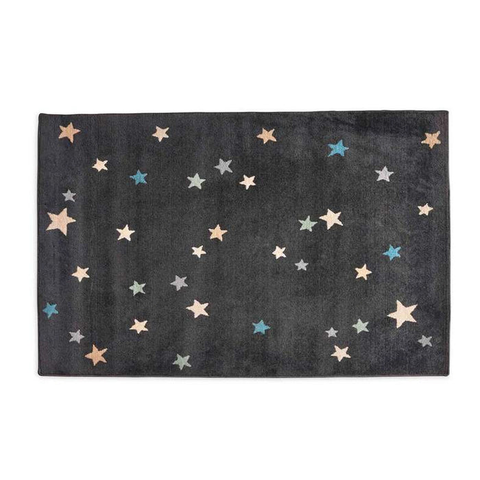 Starry Night Microfiber Rug 120X160Cm - Black