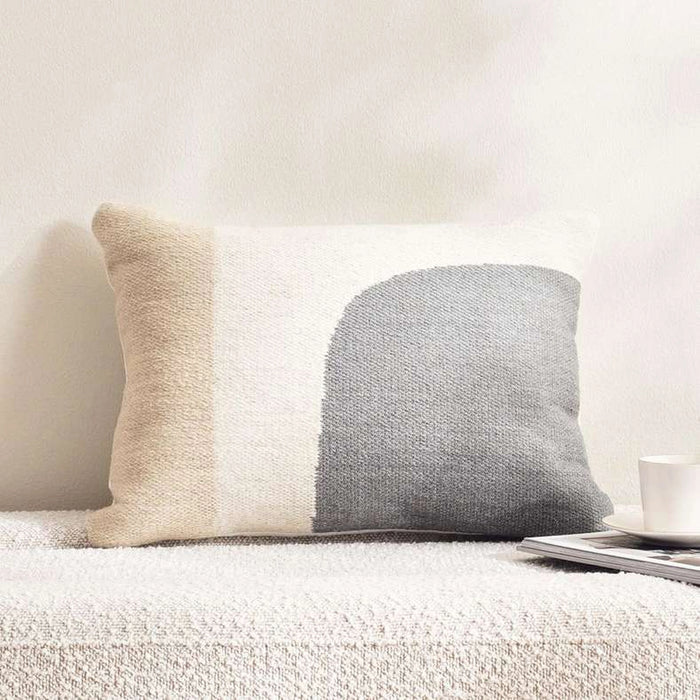 Stavros Wool Filled Cushion 35X50Cm - Grey