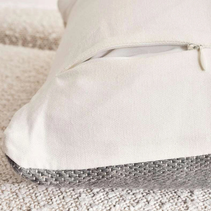 Stavros Wool Filled Cushion 35X50Cm - Grey