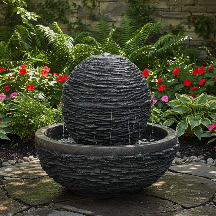 Sterling Grc Round Fountain With 10 Meter Wire 36X36X33Cm - Dark Grey
