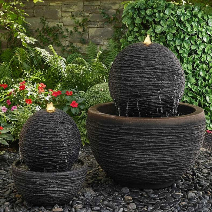 Sterling Grc Round Fountain With 10 Meter Wire 36X36X33Cm - Dark Grey