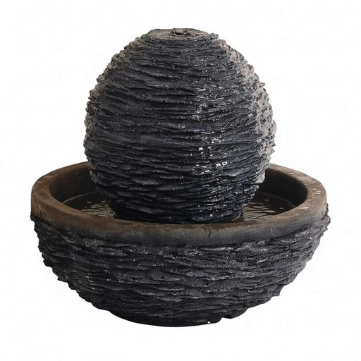 Sterling Grc Round Fountain With 10 Meter Wire 36X36X33Cm - Dark Grey PAN HOME