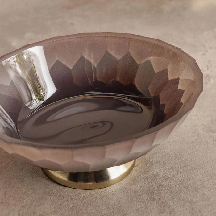 Sterling Ombre Glass Soap Dish 13X10.5X5Cm - Clear/Black