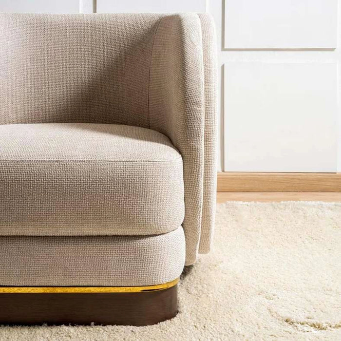 Stome Single Seater Sofa- Beige