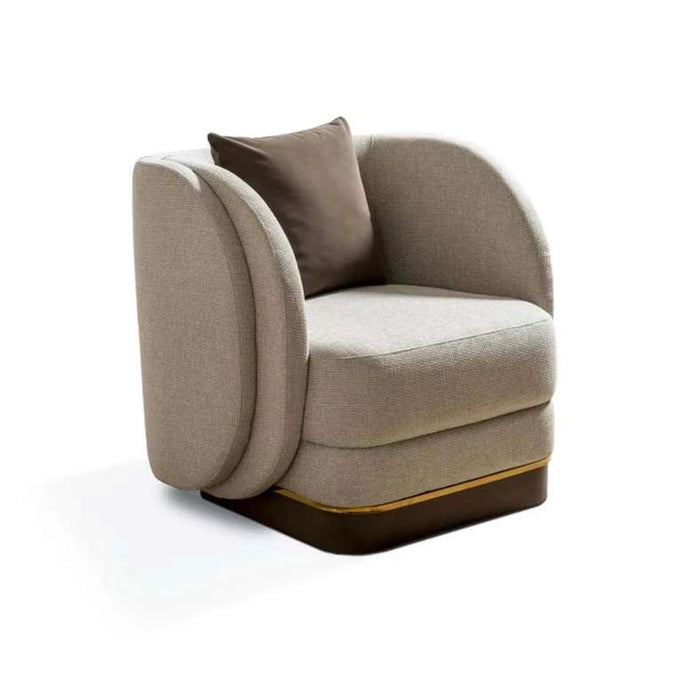 Stome Single Seater Sofa- Beige