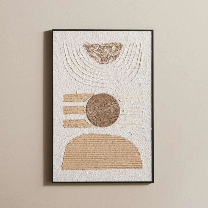Stratus Textured Handmade Wall Art 40X60Cm - Natural