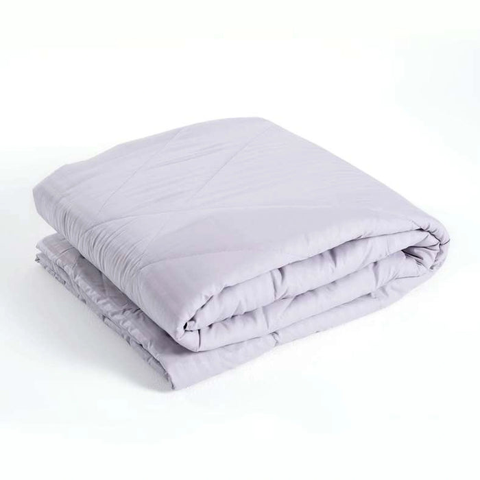 Stria Microfiber Satin Stripe Comforter 150X220Cm - Light Grey