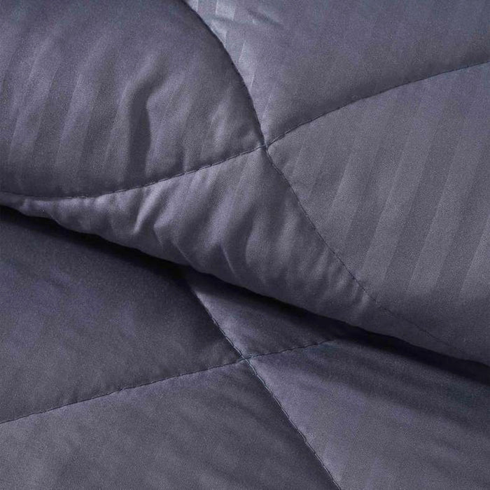 Stria Microfiber Satin Stripe Comforter 220X240Cm - Charcoal