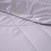Stria Microfiber Satin Stripe Comforter 220X240cm - Light Grey Pan Home