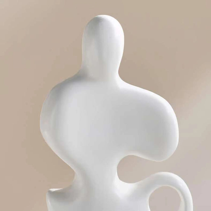 Strolls Ceramic Person Abstract Figurine 8.5X4.5X17.5Cm - White