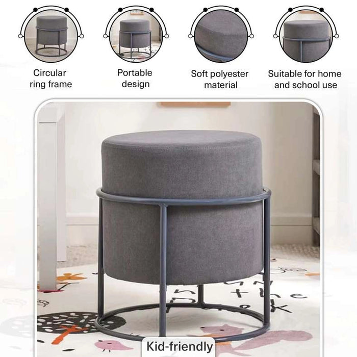 Stuart Portable Stool 36X36X40.5 cm -Grey