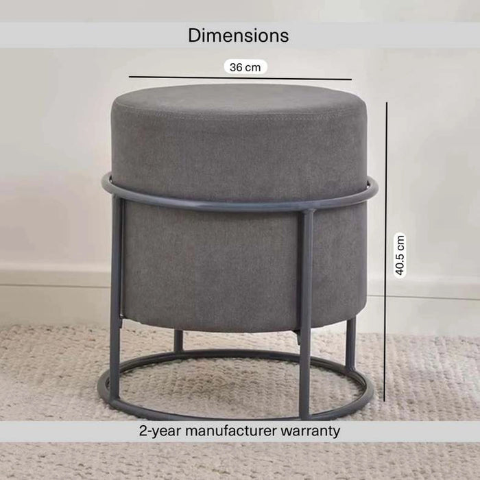 Stuart Portable Stool 36X36X40.5 cm -Grey
