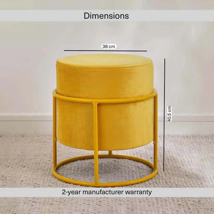 Stuart Portable Stool 36X36X40.5 cm -Yellow