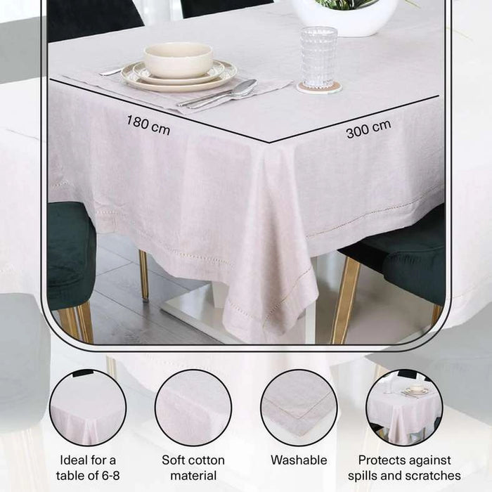 Studio Table Cover Beige 180X300Cm