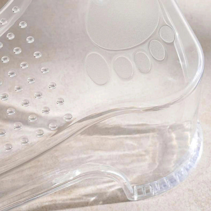 Sturdy Transparent Bathroom Stool-23-Clear Pan Home