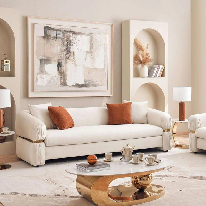 Subarna 4 Seater Sofa - Beige