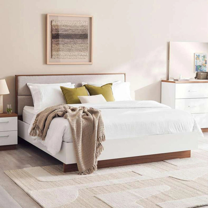 Sunrise Bed 180X200 cm - White Gloss Pan Home